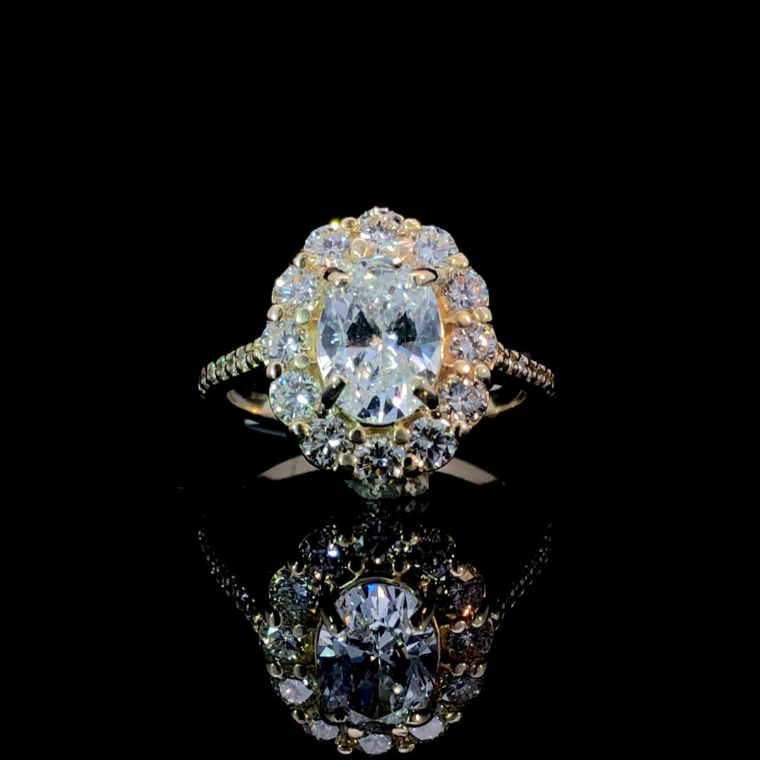 166551 - 2.09 ctw diamond ring