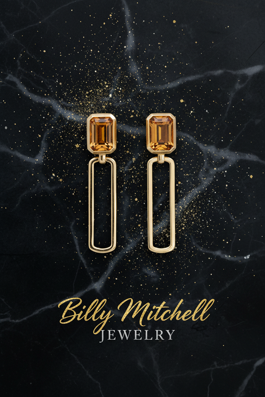 167088 - 1.00 ctw citrine earrings