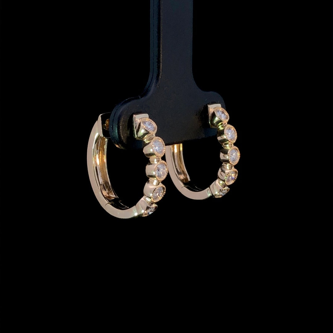 163598 - .40 ctw diamond hoops