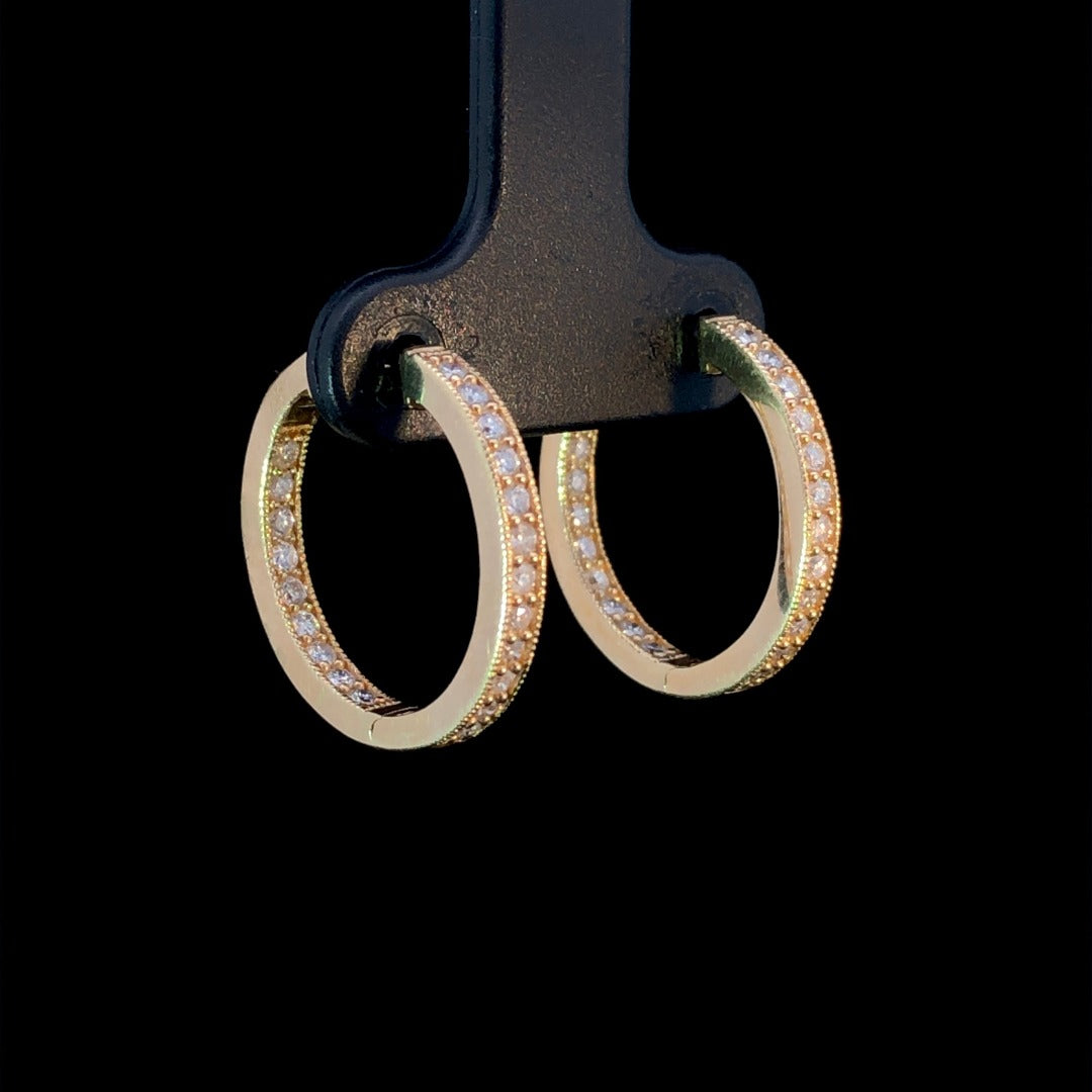 163599 - .60 ctw diamond earrings