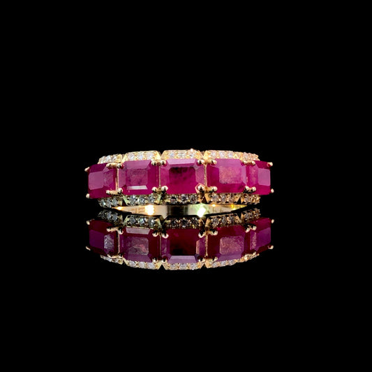 166980 - 2.76 ctw ruby and diamond ring