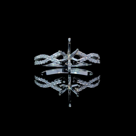 147301 - .21 ctw diamond semi mount