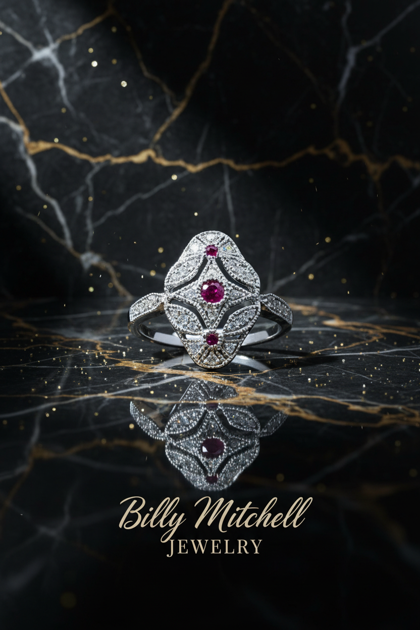 156623 - .33 ctw ruby and diamond ring