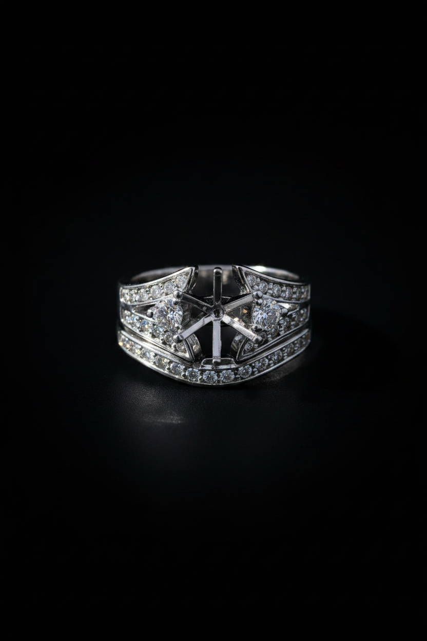 145020 - .49 ctw diamond semi mount