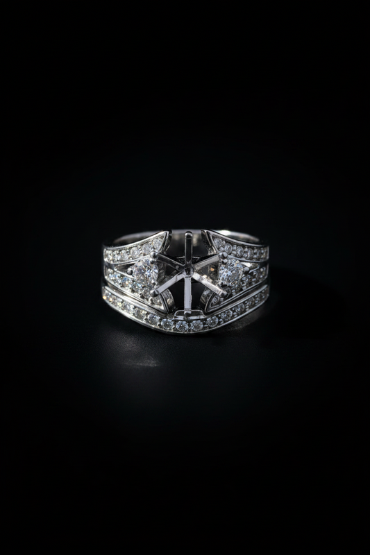 145020 - .49 ctw diamond semi mount