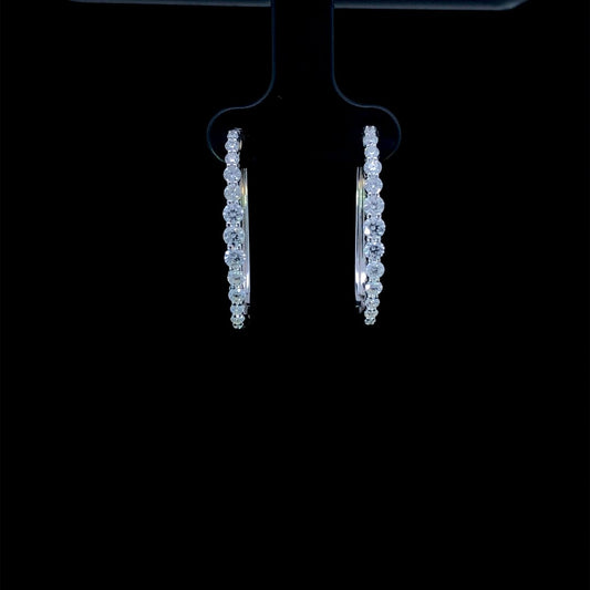 164288 - 1.00 ctw diamond hoops