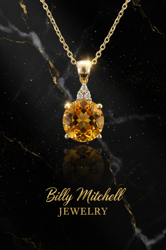 135356 - Citrine and diamond ring