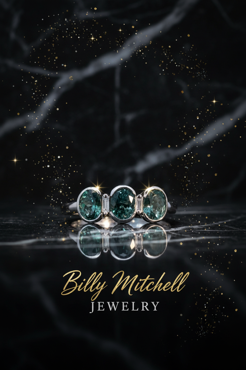 145588 - .95 ctw alexandrite and diamond ring