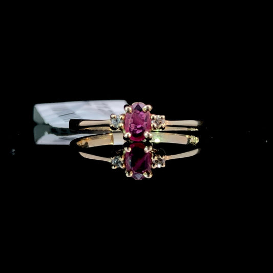 Ruby and diamond ring