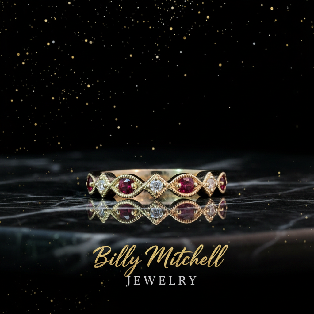 157650 - .34 ctw ruby and diamond ring