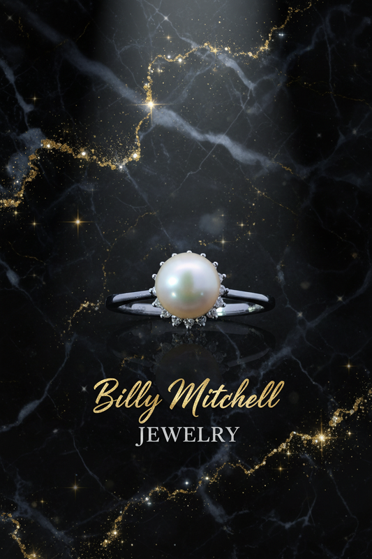 150893 - Diamond and pearl ring