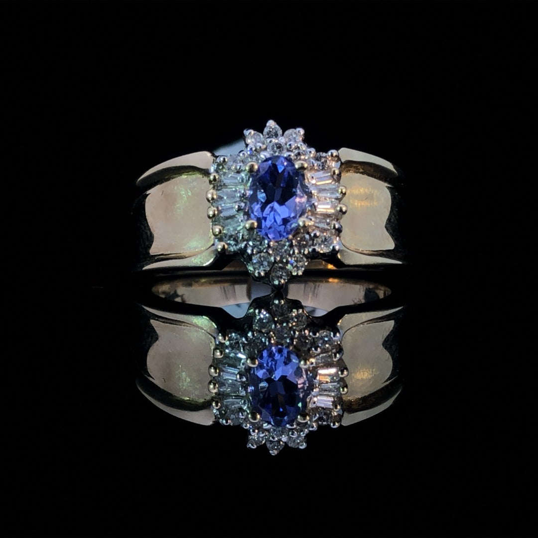 103239 - Tanzanite and diamond ring