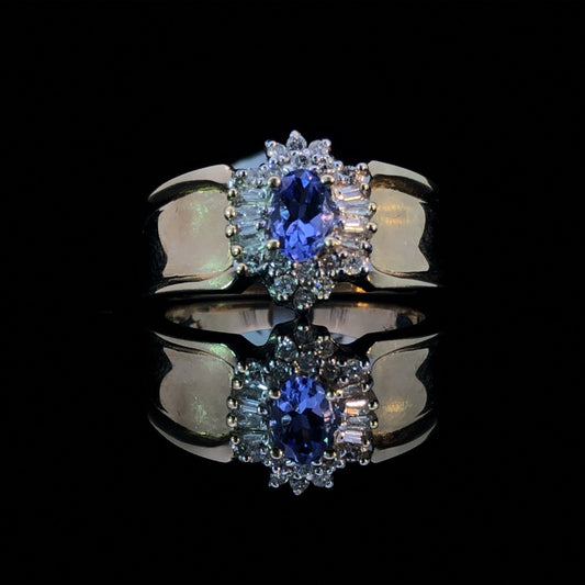 103239 - Tanzanite and diamond ring