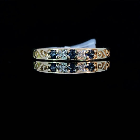 116311 - Sapphire and diamond band