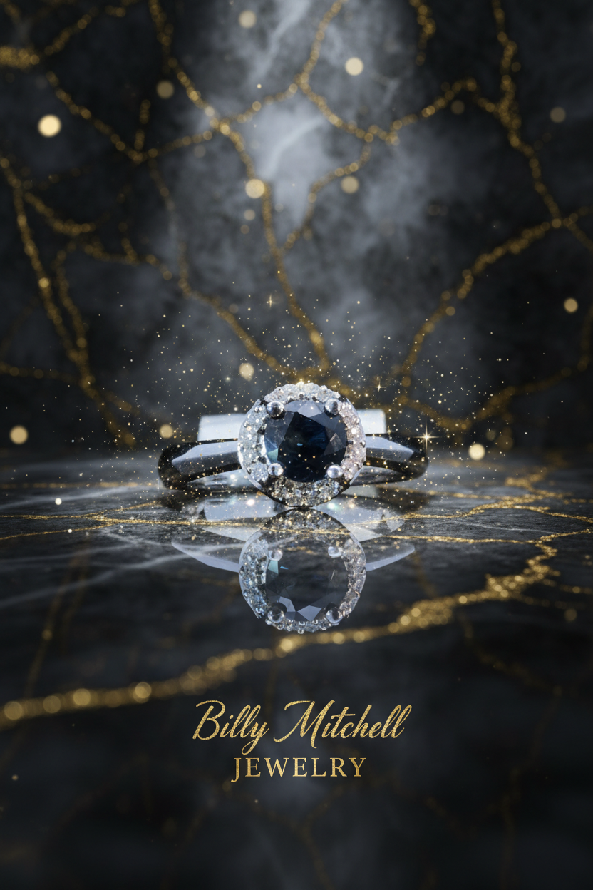 151971 - 1.15 ctw sapphire and diamond ring