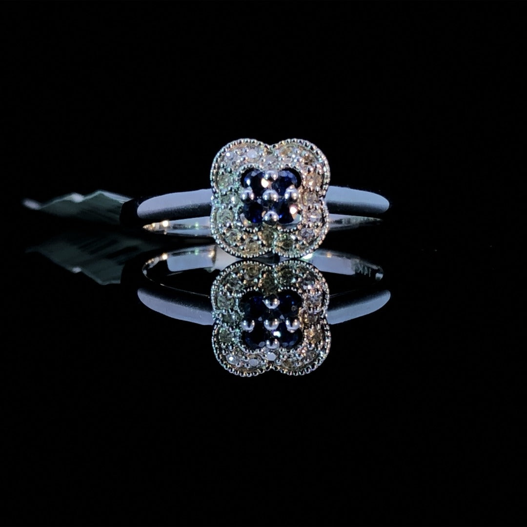 148162 - .20 ctw sapphire and diamond ring