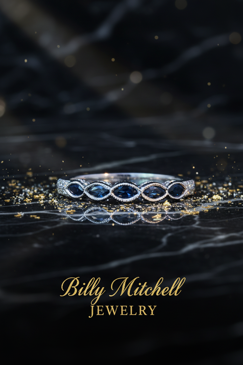 143093 - .16 ctw Sapphire and diamond ring