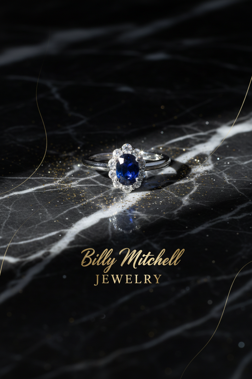 156852 - 1.00 ctw sapphire and diamond ring