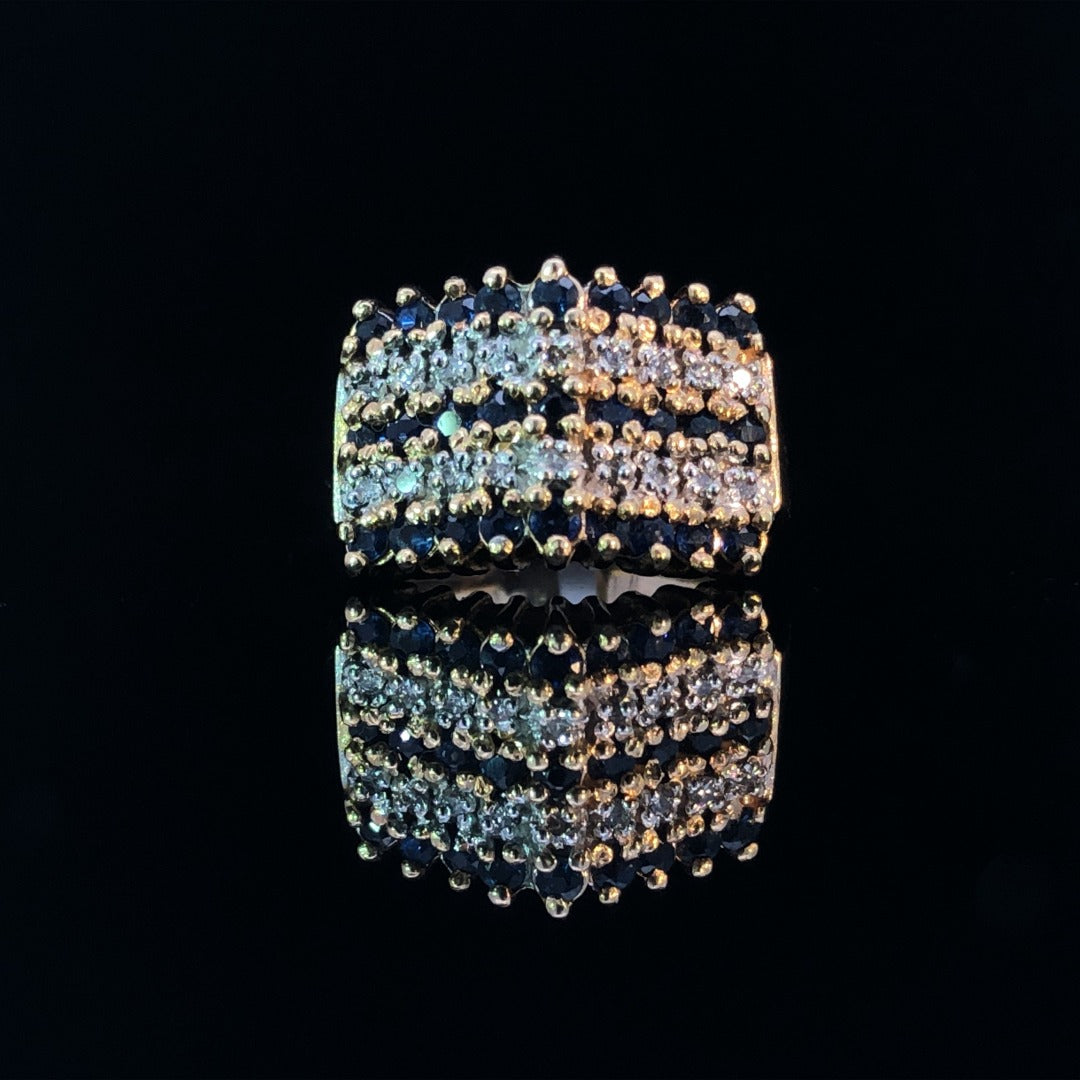 103150 - 1.25 ctw Sapphire and diamond ring