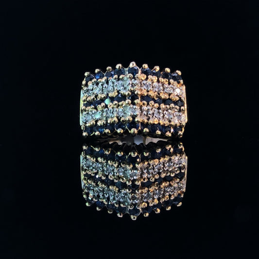 103150 - 1.25 ctw Sapphire and diamond ring