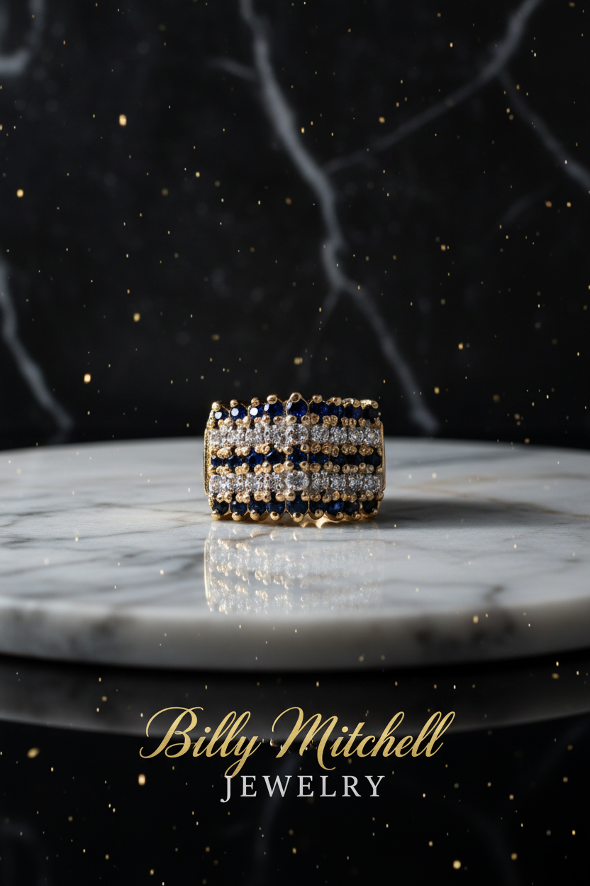 103150 - 1.25 ctw Sapphire and diamond ring