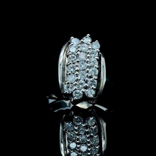 104156 - 1.00 ctw diamond waterfall ring
