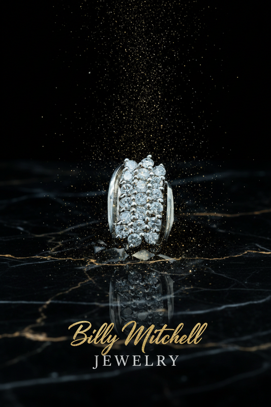 104156 - 1.00 ctw diamond waterfall ring