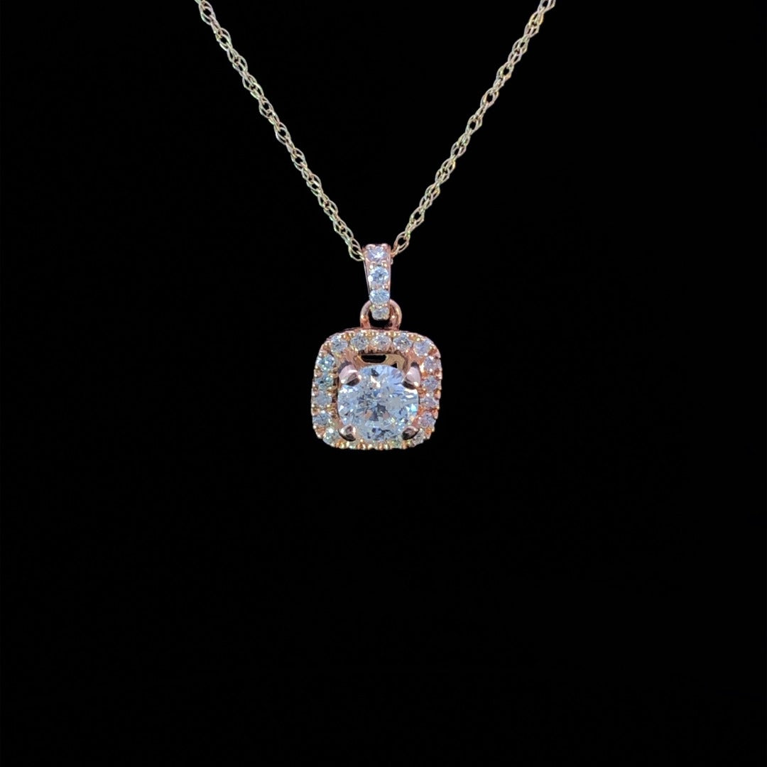 .58 ctw diamond pendant