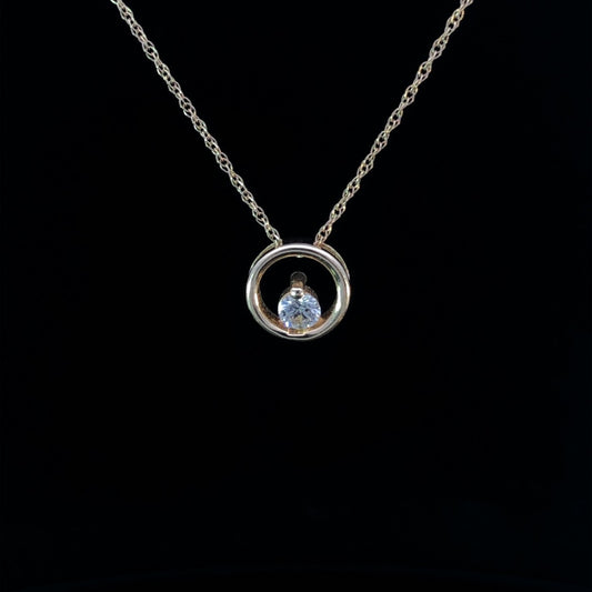 157976 - .10 ct diamond pendant