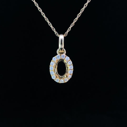 150929 - .09 ctw diamond pendant mount