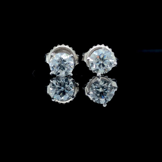 160580 - .98 ctw diamond studs