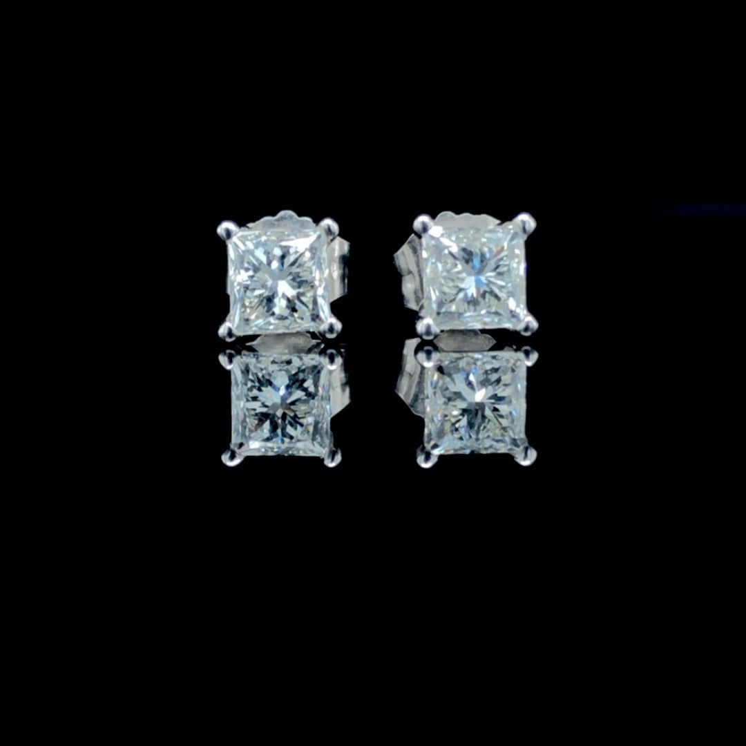 .95 ctw diamond studs