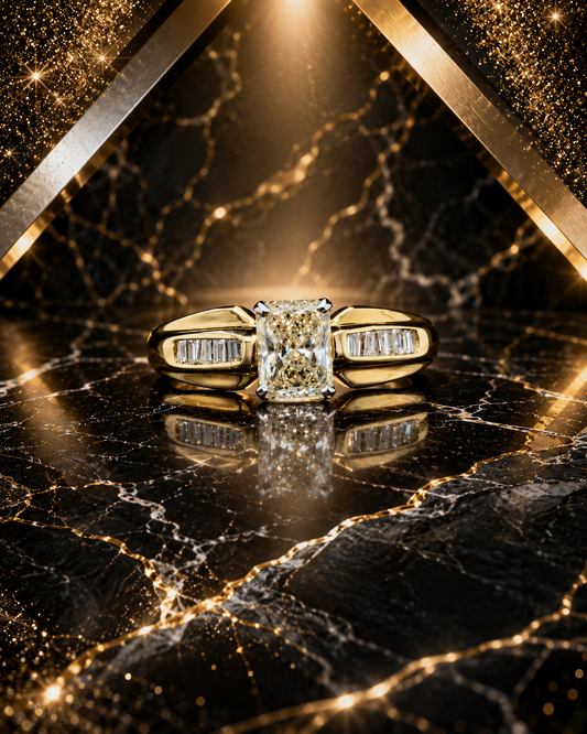 108718 - .68 ctw radiant diamond ring