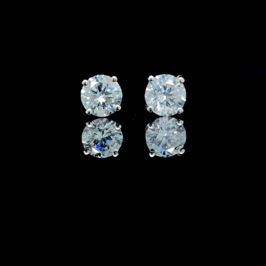 1.02 ctw diamond studs