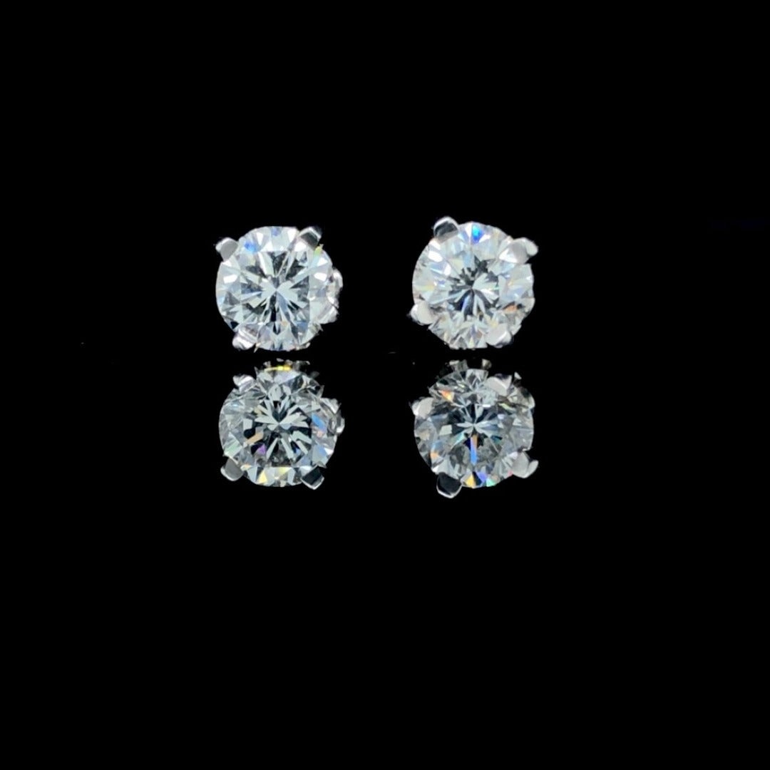 1.06 ctw diamond studs