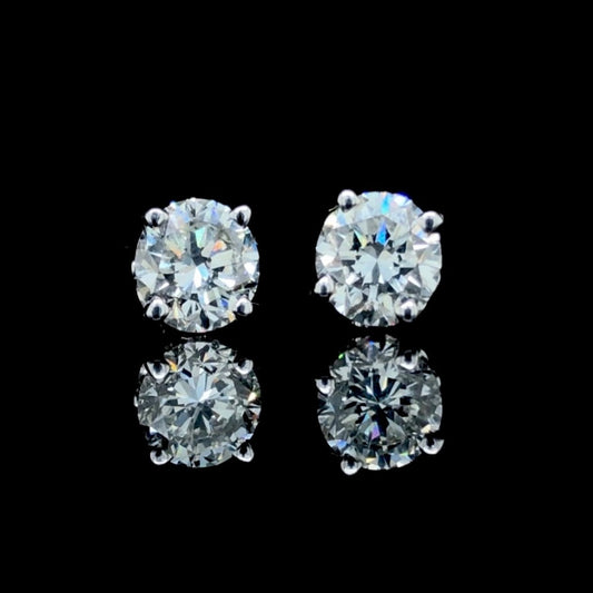 2.05 ctw diamond studs