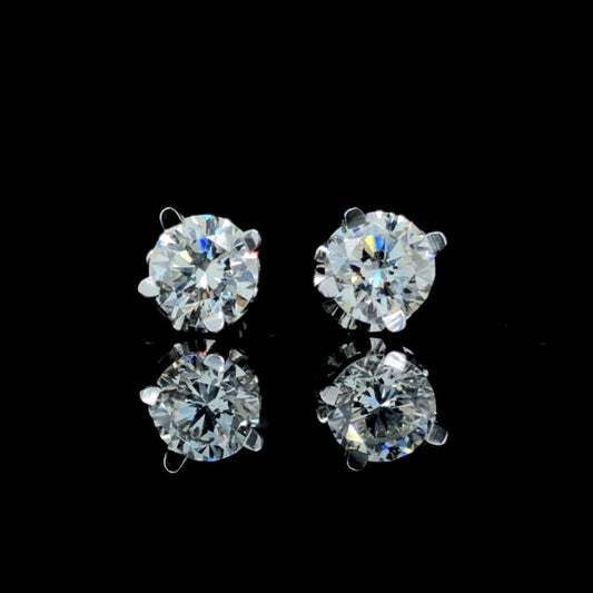 1.4 ctw diamond earrings