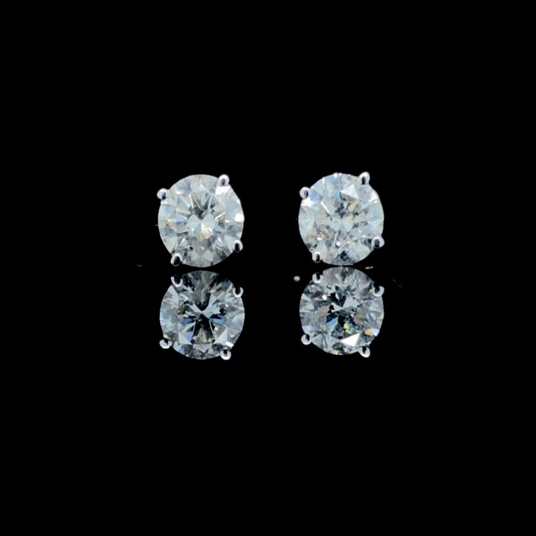 .85 ctw diamond studs