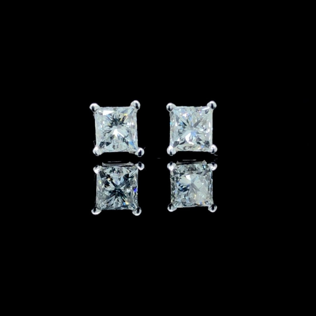 1.02 ctw diamond earrings