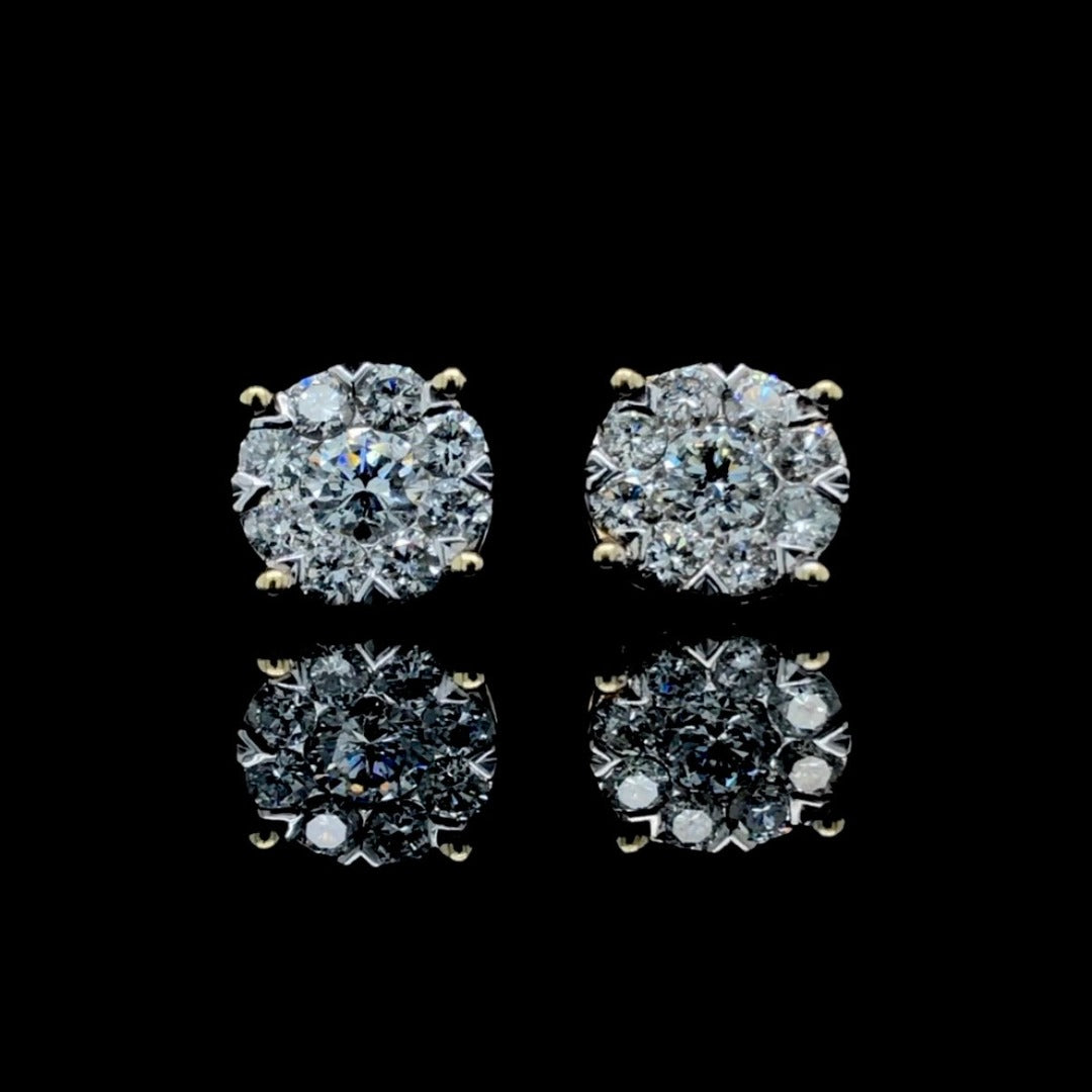 1.00 ctw diamond earrings