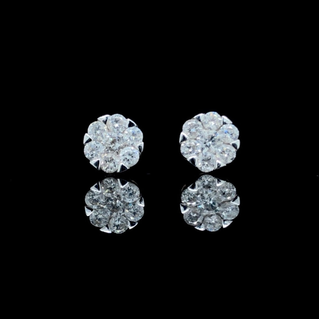 .46 ctw diamond earrings