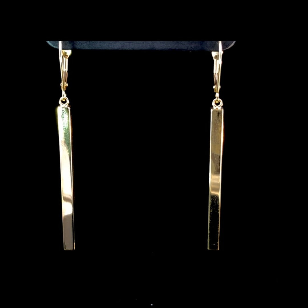 Gold Bar Earrings