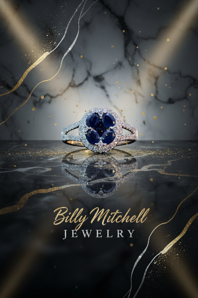 158908 - .33 ctw Sapphire and diamond ring