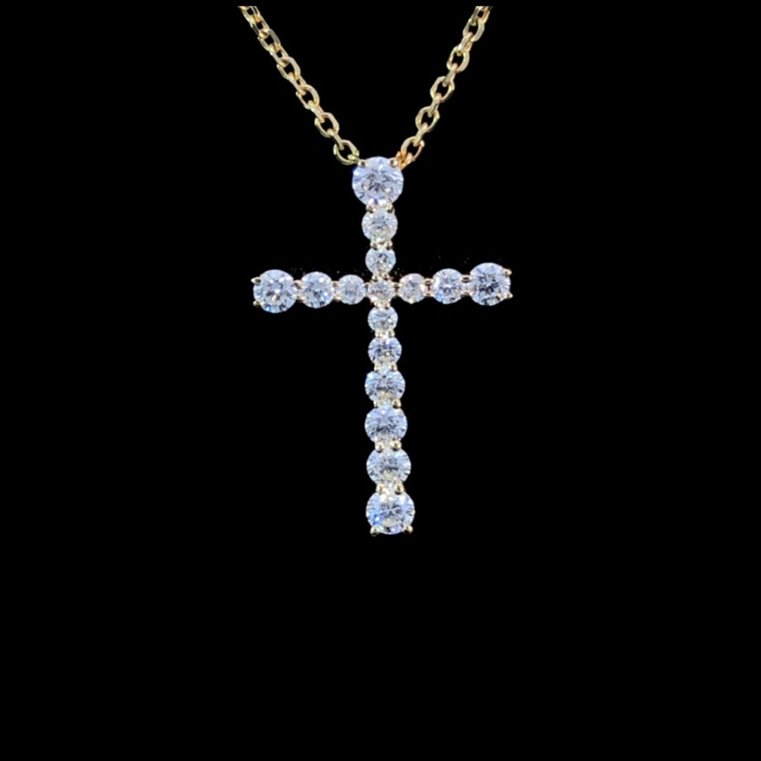 159558 - .50 ctw diamond cross pendant