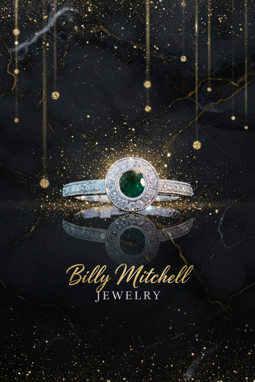157678 - .51 ctw emerald and diamond ring
