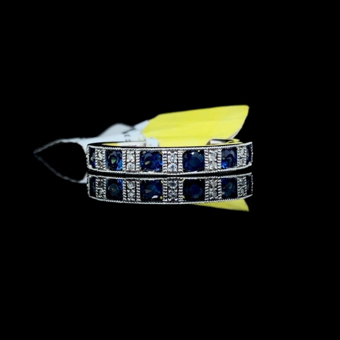 156731 - .68 ctw sapphire and diamond ring