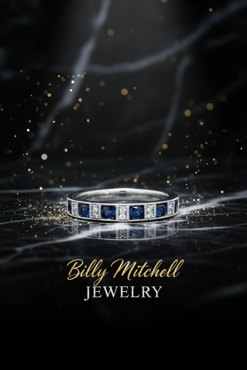 156731 - .68 ctw sapphire and diamond ring