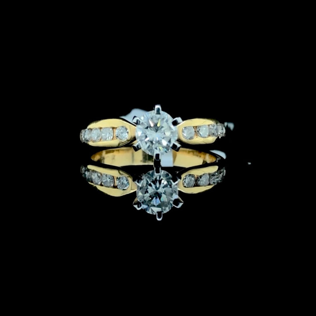 111261 - .77 ctw round diamond ring