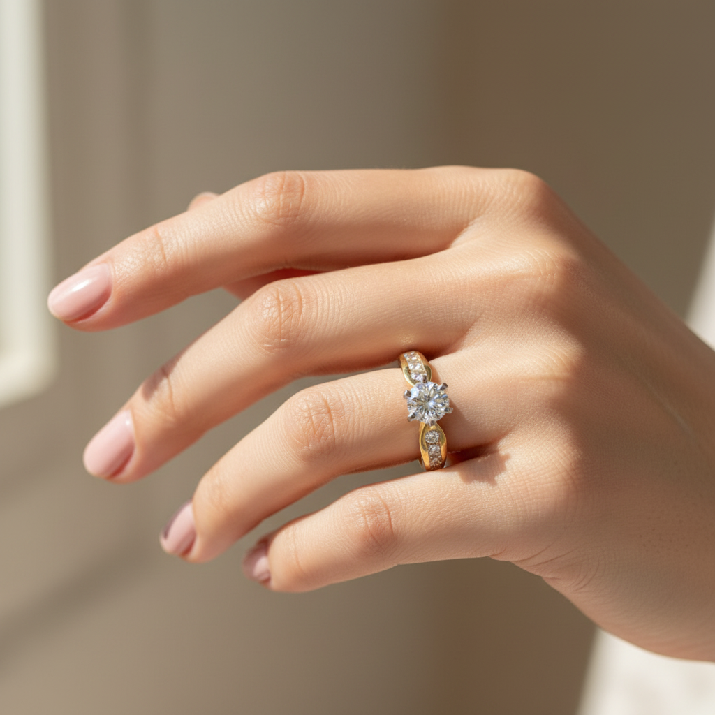 111261 - .77 ctw round diamond ring