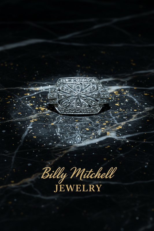 143758 - .28 ctw diamond filigree ring